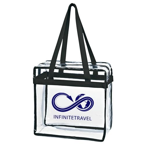 Main photo of Transparent Tote Bag With Zipper For Silkscreen Imprint
