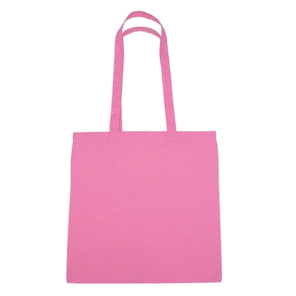 Pink color option for Customizable Convenient 100% Cotton Tote Bag