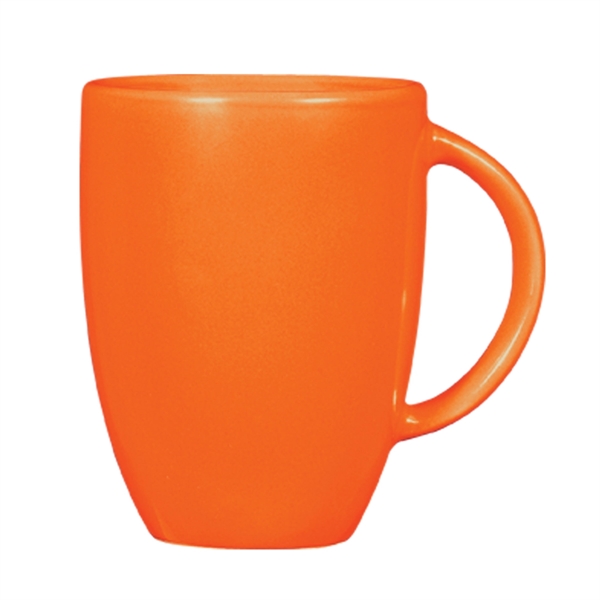 Orange color option for Handy 12 Oz. Ceramic Mug For Travel