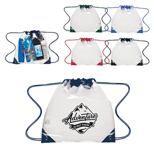 Photo of Touchdown Clear Drawstring Backpack