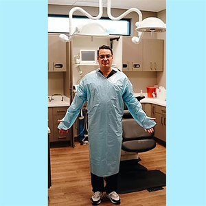 Photo of Disposable Full Back Pe Isolation Gowns Class 1 & 2
