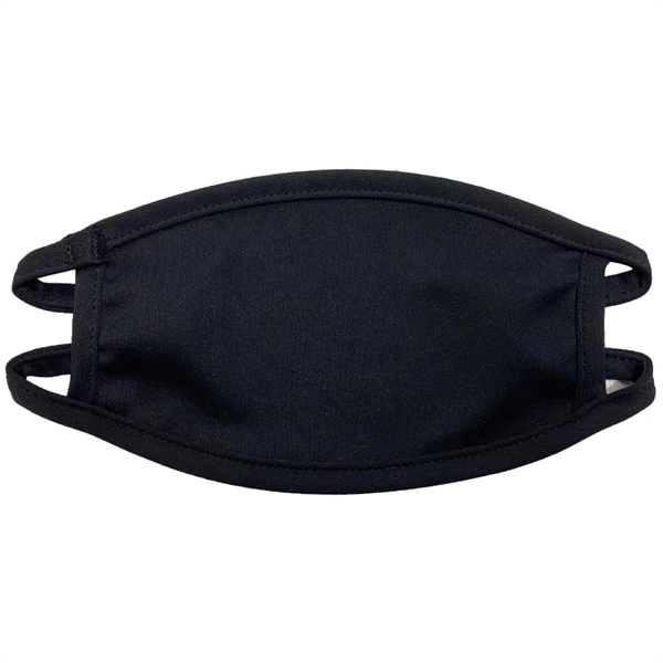 Black color option for Youth 3 Ply Full Color Polyester Face Mask