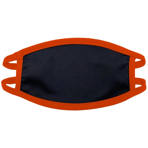 Orange color option for Youth 3 Ply Full Color Polyester Face Mask