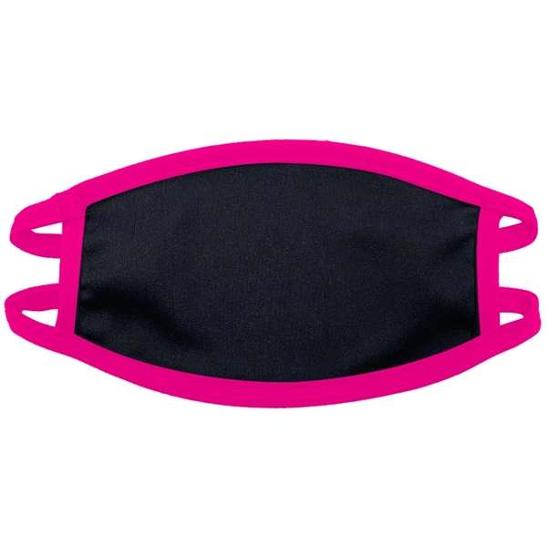 Pink color option for Youth 2 Ply Full Color Polyester Face Mask