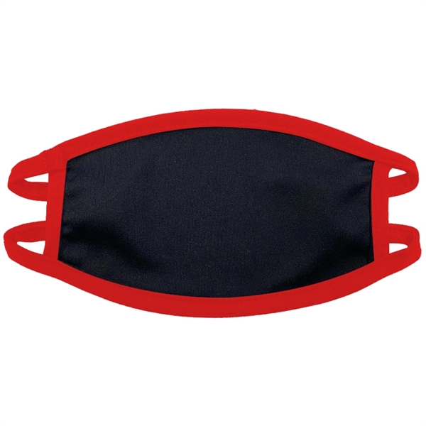 Red color option for Youth 2 Ply Full Color Polyester Face Mask