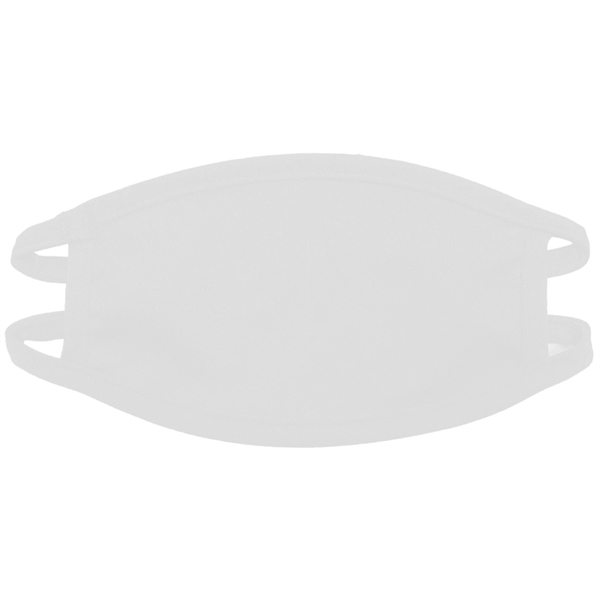 White color option for 100% Youth Cotton Fabric Face Mask