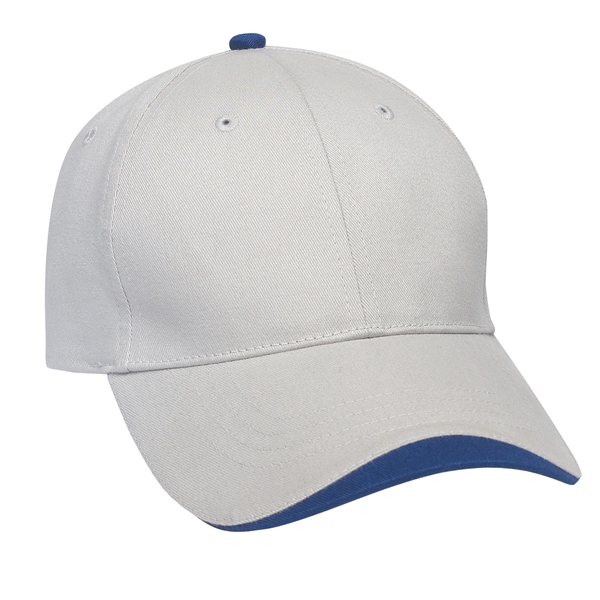 ROYAL WITH WHITE color option for Six Panel Adjustable Cap