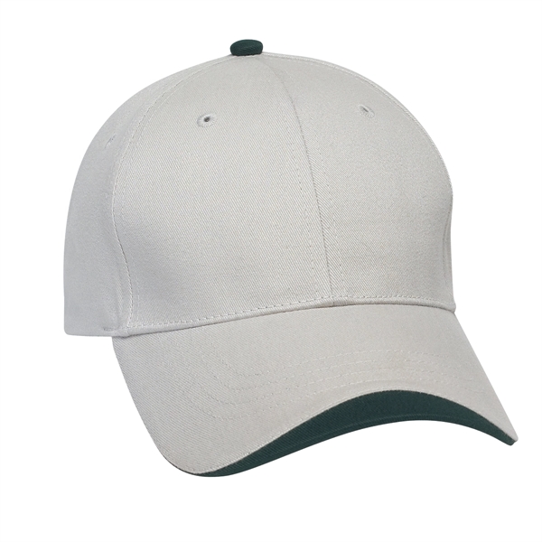 STONE WITH NAVY BLUE color option for Six Panel Adjustable Cap