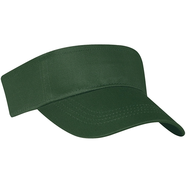 FOREST GREEN color option for 100% Cotton Twill Visor