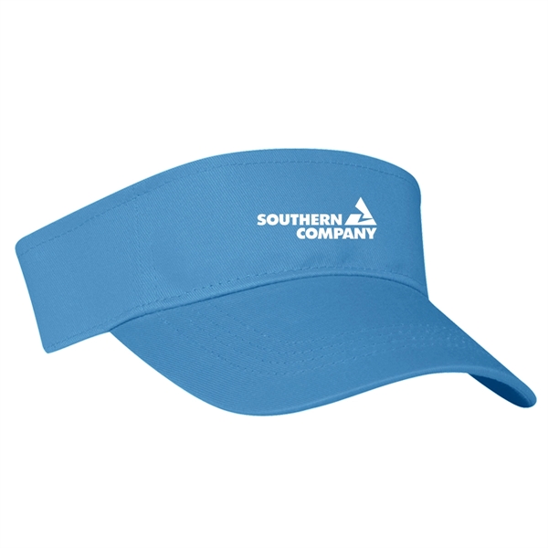 Light Blue color option for 100% Cotton Twill Visor