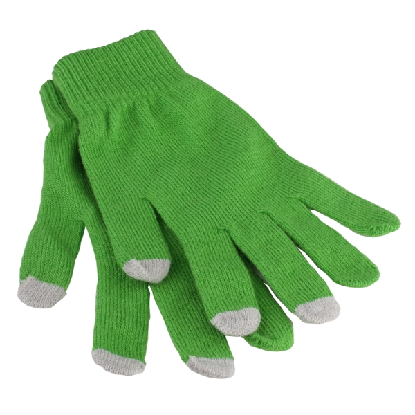 LIME WITH GRAY color option for Convenient Touch Screen Gloves For Winter