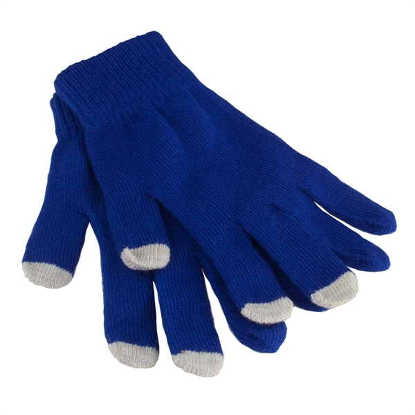 ROYAL BLUE WITH GRAY color option for Convenient Touch Screen Gloves For Winter