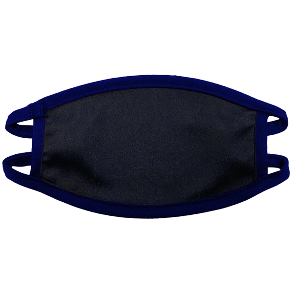 Navy Blue color option for Youth 50/50 Polyester Cotton Sublimation Face Mask