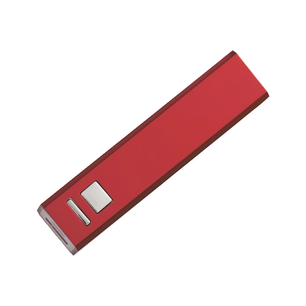 Red color option for Portable 2200 M Ah On The Go Power Bank