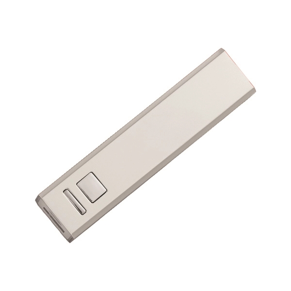 SILVER color option for Portable 2200 M Ah On The Go Power Bank