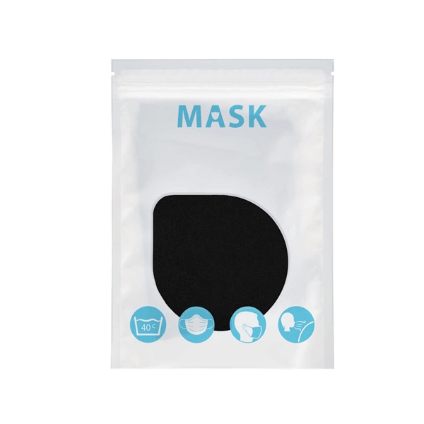Black color option for 100% Cotton Value Mask With Label On Pouch