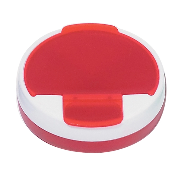 FROST RED color option for Pill Holder With Four Compartments