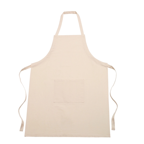 NATURAL color option for Customizable 100% Cotton Apron