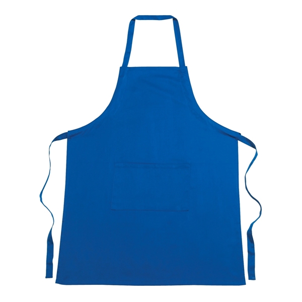 Royal Blue color option for Customizable 100% Cotton Apron
