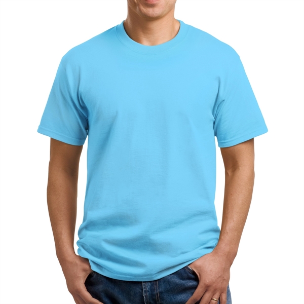 Steel Blue color option for Tagless Cotton T Shirt