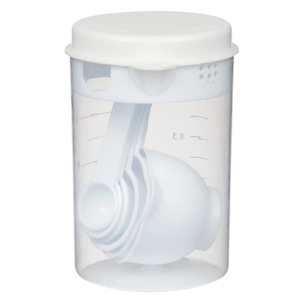 White color option for 7 Piece Bpa Free Measuring Cups And Spoon