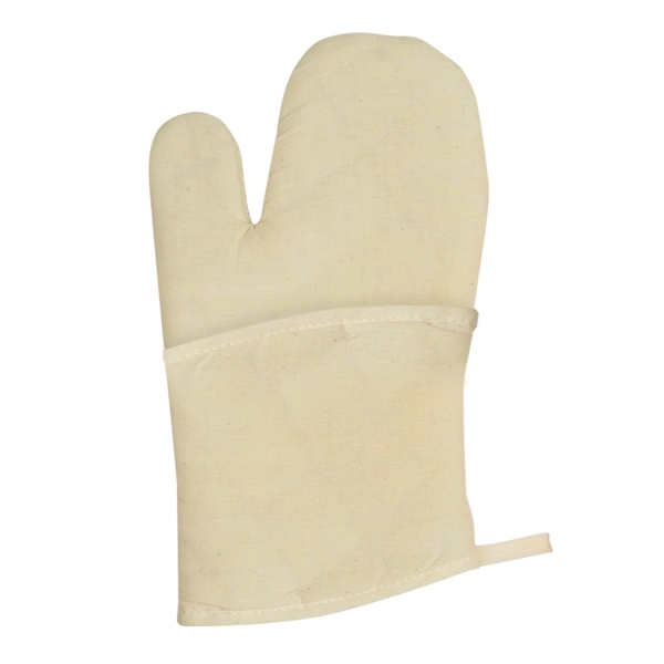 Natural color option for Oven Mitt Quilted Cotton Canvas