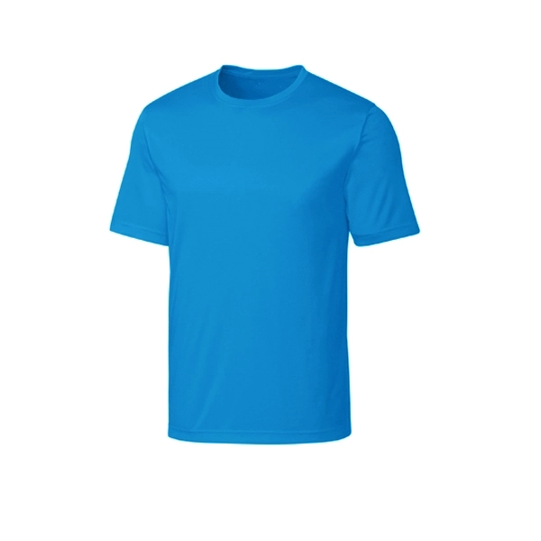 AQUATIC BLUE color option for Eco Friendly Blended T Shirt