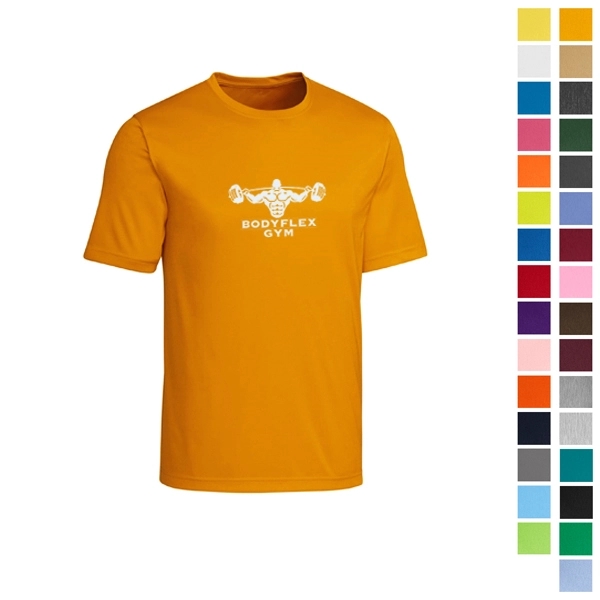 Safety Orange color option for Eco Friendly Blended T Shirt