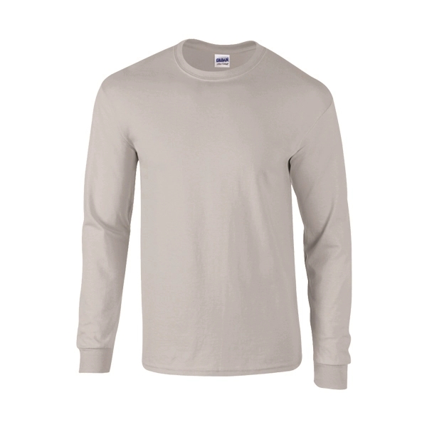ASH GRAY color option for Gildan Grownups Cotton Full Arm Length T Shirt