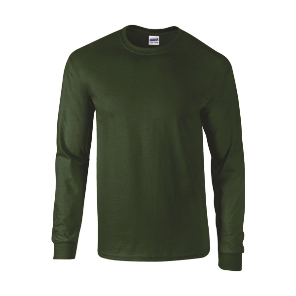 FOREST GREEN color option for Gildan Grownups Cotton Full Arm Length T Shirt
