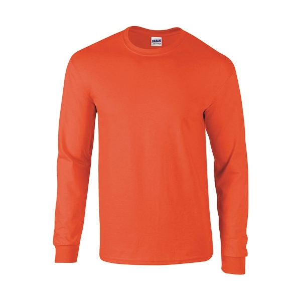 Orange color option for Gildan Grownups Cotton Full Arm Length T Shirt
