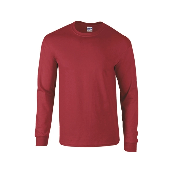 Red color option for Gildan Grownups Cotton Full Arm Length T Shirt