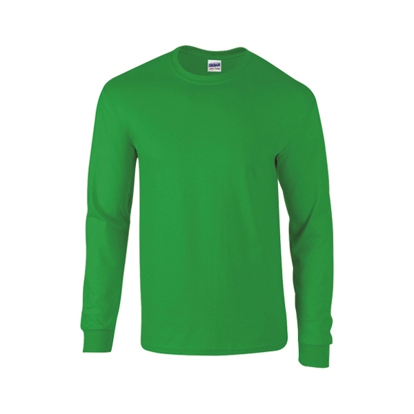 SAFETY GREEN color option for Gildan Grownups Cotton Full Arm Length T Shirt