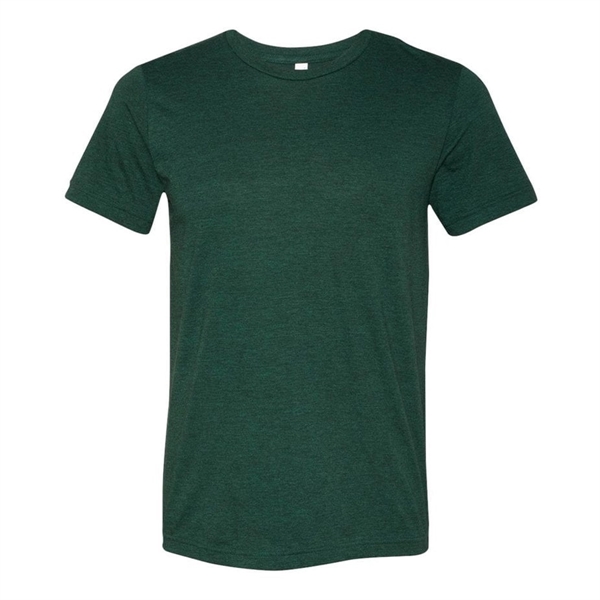 Military Green Triblend color option for Unisex Retail Fit Short Sleeve Tee