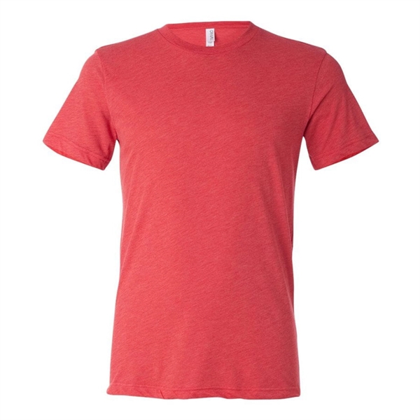 Solid Red Triblend color option for Unisex Retail Fit Short Sleeve Tee