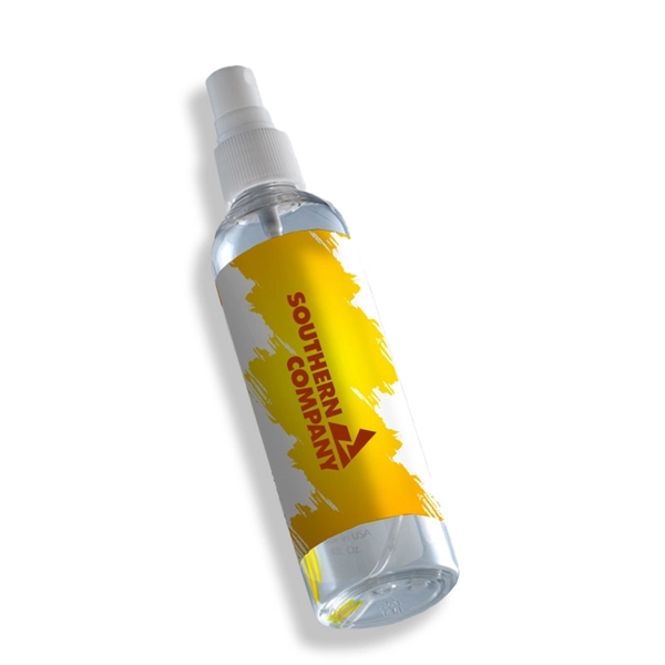 Clear color option for 4 Oz. Hand Sanitizer Spray Bottle