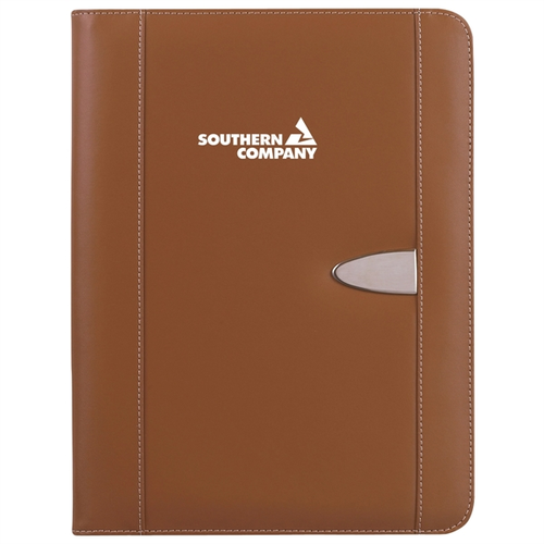 Main photo of Eclipse Bonded Leather Zippered Portfolio With Calculator
