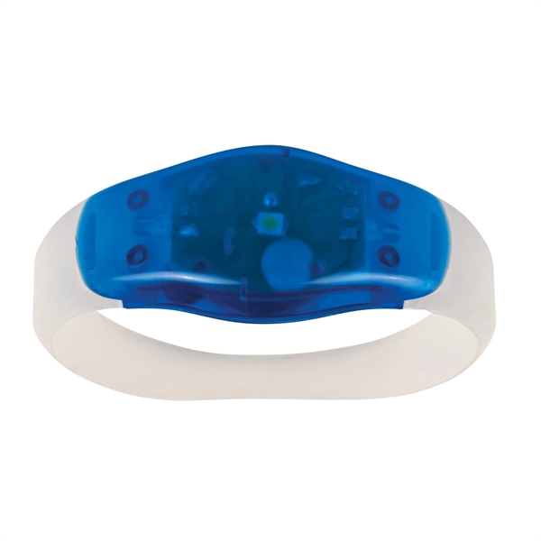 CLEAR WITH BLUE color option for Outdoor Safety Wristband Lights