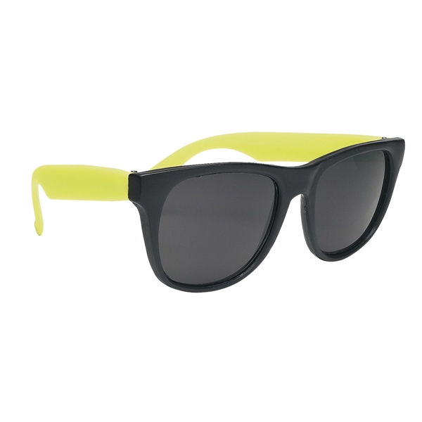 BLACK WITH YELLOW color option for Flexible Rubber Sunglasses
