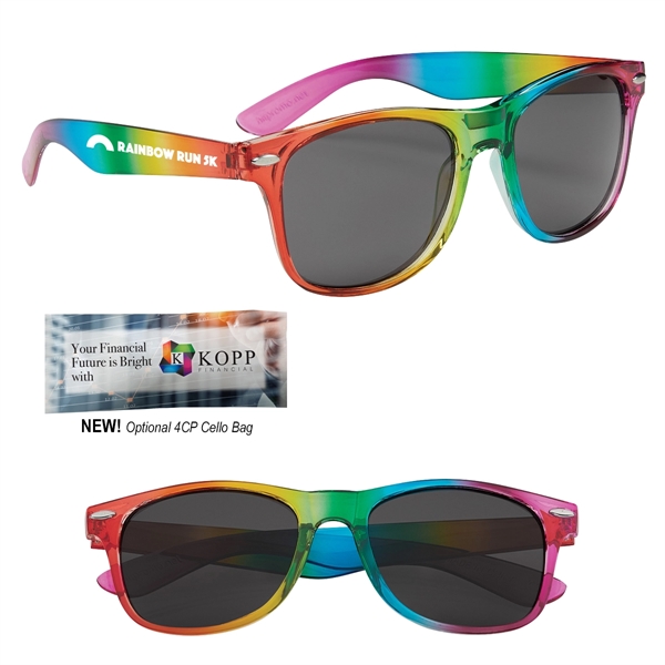 Rainbow color option for Stylish Sunglasses With Rainbow Frame