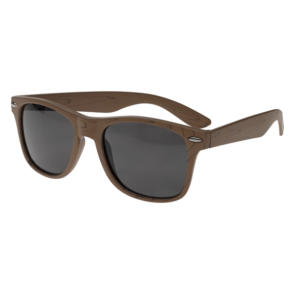 WOOD BROWN                     C color option for High End Woodtone Malibu Eyewear