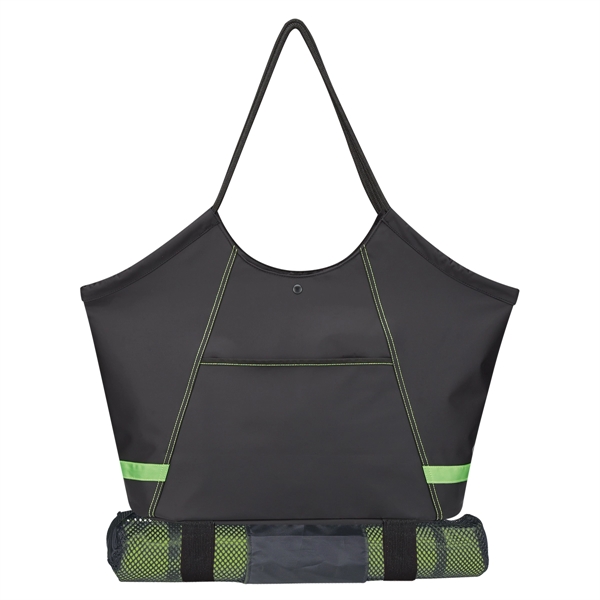 Green color option for Yoga Gym Bag With Mat