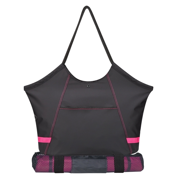 Pink color option for Yoga Gym Bag With Mat