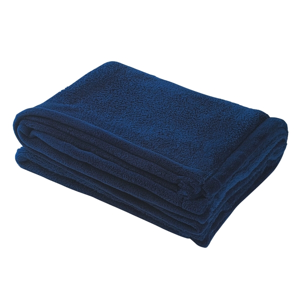Navy Blue color option for Custom Chenille Outdoor Blanket