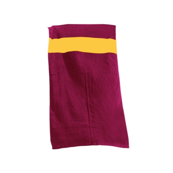 Cardinal-Gold color option for Bath Towel Rugby Stripe Beach