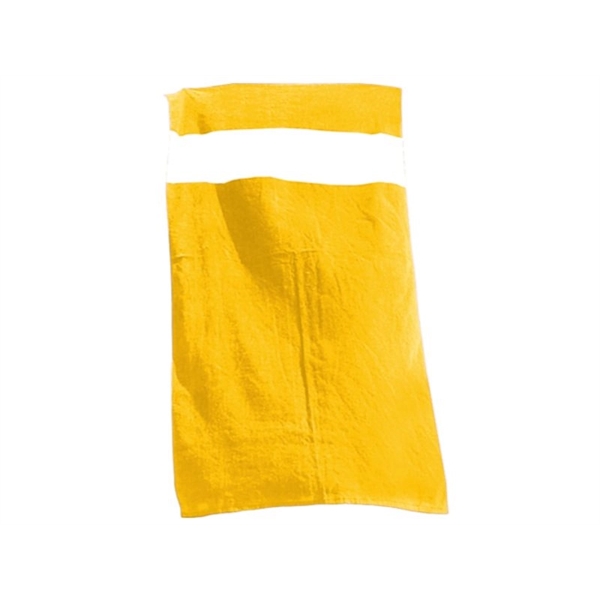 Gold-White color option for Bath Towel Rugby Stripe Beach
