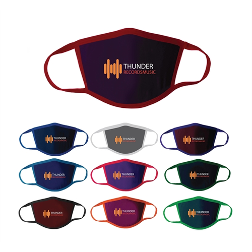 Main photo of Full Color Polyester 3 Ply Face Mask Cover   Os