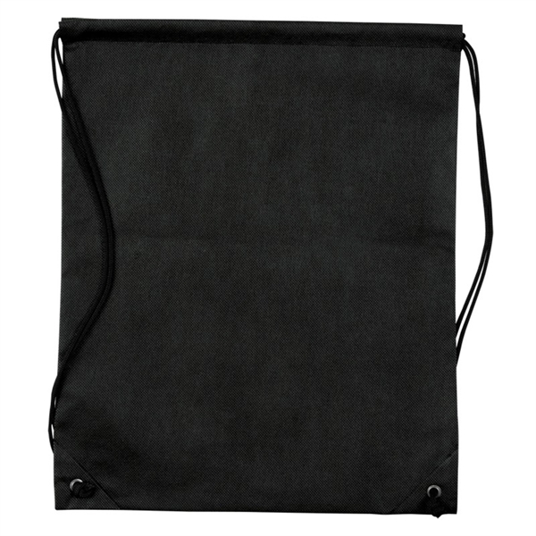 Black color option for Non Woven Drawstring Knapsack
