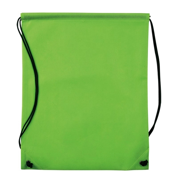 Lime Green color option for Non Woven Drawstring Knapsack
