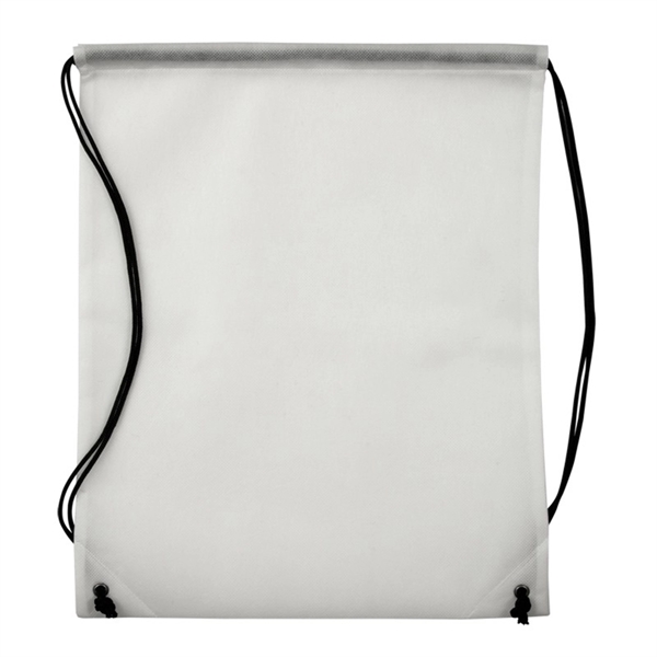 White color option for Non Woven Drawstring Knapsack
